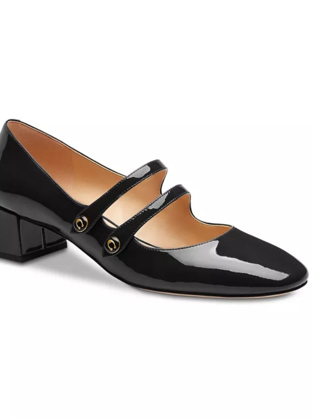 Coach Black Patent Leather Mary Jane Heels